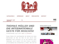 Bild zum Artikel: Thomas Müller und die internationale Geste für Heulsuse