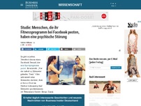 Bild zum Artikel: Studie: Menschen, die ihr Fitnessprogramm bei Facebook posten, haben eine psychische Störung