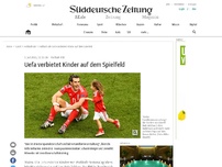 Bild zum Artikel: Uefa verbietet Kinder auf dem Spielfeld