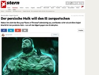 Bild zum Artikel: Bodybuilder Sajad Gharibi: Der persische Hulk will den IS zerquetschen