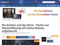 Bild zum Artikel: Die Schöne und das Biest - Das erste Poster zur Realverfilmung mit Emma Watson ist da!