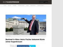 Bild zum Artikel: Denkmal in Wien: Heinz Fischer bekommt Büste seiner Augenbrauen