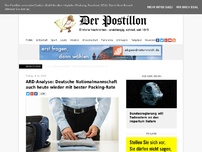 Bild zum Artikel: ARD-Analyse: Deutsche Nationalmannschaft auch heute wieder mit bester Packing-Rate