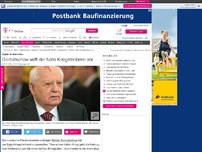Bild zum Artikel: Gorbatschow wirft der Nato Kriegstreiberei vor