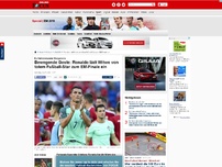 Bild zum Artikel: Ex-Nationalspieler Borgonovo  - Bewegende Geste: Ronaldo lädt Witwe von totem Fußball-Star zum EM-Finale ein