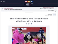 Bild zum Artikel: Stier durchbohrt Herz eines Toreros: Matador Victor Barrio stirbt in der Arena