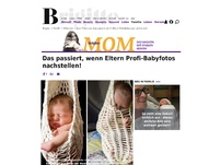 Bild zum Artikel: Zum Totlachen: DAS passiert, wenn Eltern Profi-Babyfotos nachstellen!