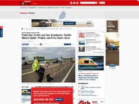 Bild zum Artikel: Verkehrsdrama auf der A60 - Tödlicher Unfall auf der Autobahn: Gaffer filmen Opfer, Polizei zahlt es ihnen heim