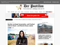 Bild zum Artikel: Rockfan verklagt Veranstalter, weil Festival nicht in Sturm- und Matsch-Chaos endete