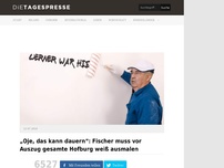 Bild zum Artikel: „Oje, das kann dauern“: Fischer muss vor Auszug gesamte Hofburg weiß ausmalen