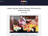 Bild zum Artikel: Letzter Tag der Chemo-Therapie: 500 Rosen für krebskranke Frau