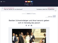 Bild zum Artikel: Bastian Schweinsteiger und Ana Ivanovic geben sich in Venedig das Jawort