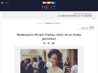 Bild zum Artikel: Moderatorin Miriam Pielhau (†41) ist an Krebs gestorben