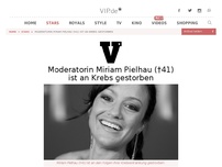 Bild zum Artikel: Moderatorin Miriam Pielhau (41) ist an Krebs gestorben