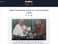 Bild zum Artikel: Beste Freundinnen finden sich nach 80 Jahren wieder