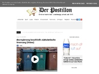 Bild zum Artikel: Bundesregierung beschließt alphabetische Mülltrennung [Video]