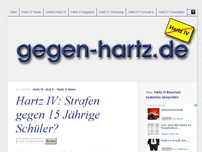 Bild zum Artikel: Hartz IV: Strafen gegen 15 Jährige Schüler?
