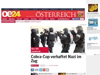 Bild zum Artikel: Cobra-Cop verhaftet Nazi im Zug