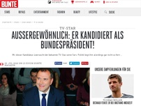 Bild zum Artikel: Außergewöhnlich: Er kandidiert als Bundespräsident!
