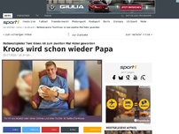 Bild zum Artikel: Kroos begrüßt seine Tochter Amelie
