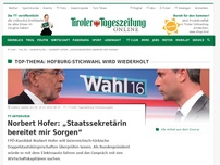 Bild zum Artikel: Norbert Hofer: „Staatssekretärin bereitet mir Sorgen“