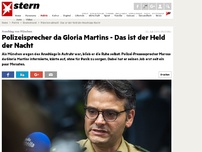 Bild zum Artikel: Anschlag von München: Polizeisprecher da Gloria Martins - Das ist der Held der Nacht