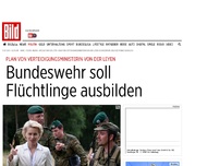 Bild zum Artikel: von der Leyen-Plan - Bundeswehr soll Flüchtlinge einstellen