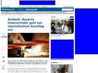 Bild zum Artikel: Attentäter von Ansbach war auch in Österreich registriert