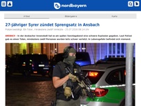 Bild zum Artikel: 27-jähriger Syrer zündet Sprengsatz in Ansbach
