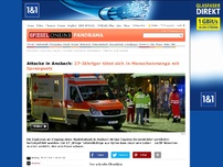 Bild zum Artikel: Bürgermeisterin bestätigt: Sprengsatz in Ansbacher Innenstadt - ein Toter