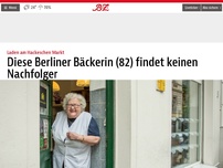Bild zum Artikel: Diese Berliner Bäckerin (82) findet keinen Nachfolger