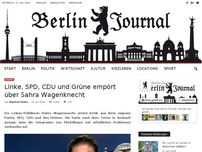 Bild zum Artikel: Linke, SPD, CDU und Grüne empört über Sahra Wagenknecht