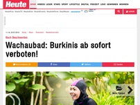 Bild zum Artikel: Nach Beschwerden: Wachaubad: Burkinis ab sofort verboten!