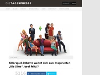 Bild zum Artikel: Killerspiel-Debatte weitet sich aus: Inspirierten „Die Sims“ Josef Fritzl?