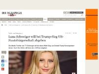 Bild zum Artikel: Luna Schweiger will bei Trump-Sieg US-Staatsbürgerschaft abgeben