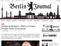 Bild zum Artikel: Wolfgang Bosbach: Offene Grenzen bringen hohe Kriminalität