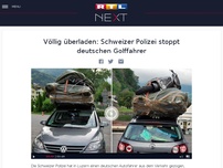 Bild zum Artikel: Völlig überladen: Schweizer Polizei stoppt deutschen Golffahrer