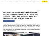 Bild zum Artikel: Das Auto der Mutter mit 4 Kindern säuft auf der dunklen Straße ab. Als es an der Scheibe klopft, ahnt sie noch nicht, was sie am nächsten Morgen erwartet.