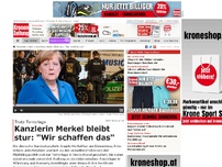 Bild zum Artikel: Kanzlerin Merkel bekräftigt: 'Wir schaffen das'