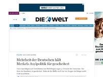 Bild zum Artikel: Nach Anschlägen: Mehrheit der Deutschen hält Merkels Asylpolitik für gescheitert
