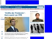 Bild zum Artikel: 'Kräfte der Finsternis': Kern warnt vor FPÖ