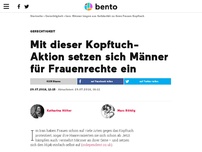 Bild zum Artikel: Mit dieser Aktion setzen sich Iraner für Frauenrechte ein