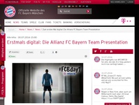 Bild zum Artikel: Alle Infos:Erstmals digital: Die Allianz FC Bayern Team Presentation