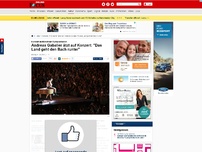 Bild zum Artikel: Konzert im Münchner Olympiastadion - Andreas Gabalier ätzt auf Konzert: 'Das Land geht den Bach runter'