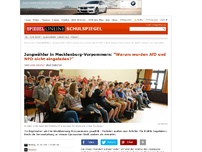 Bild zum Artikel: Jungwähler in Mecklenburg-Vorpommern: 'Warum wurden AfD und NPD nicht eingeladen?'