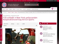 Bild zum Artikel: Pressemitteilung:FCB schließt in New York umfassenden Kooperationsvertrag mit EA Sports