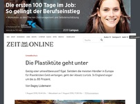 Bild zum Artikel: Umweltschutz: Die Plastiktüte geht unter