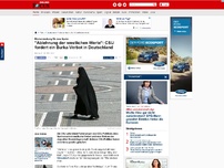 Bild zum Artikel: Rückendeckung für Jens Spahn - 'Ablehnung der westlichen Werte': CSU fordert ein Burka-Verbot in Deutschland