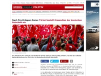 Bild zum Artikel: Türkei bestellt Gesandten der deutschen Botschaft ein