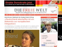 Bild zum Artikel: »Deutschland abschaffen ist ein Bekenntis zur europäischen Integration«